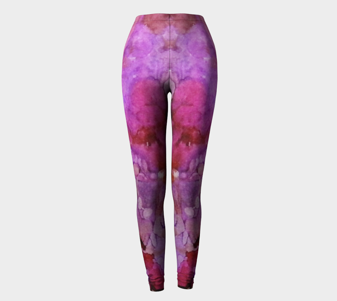 Blossoms Ink #1 Yoga Leggings preview #2