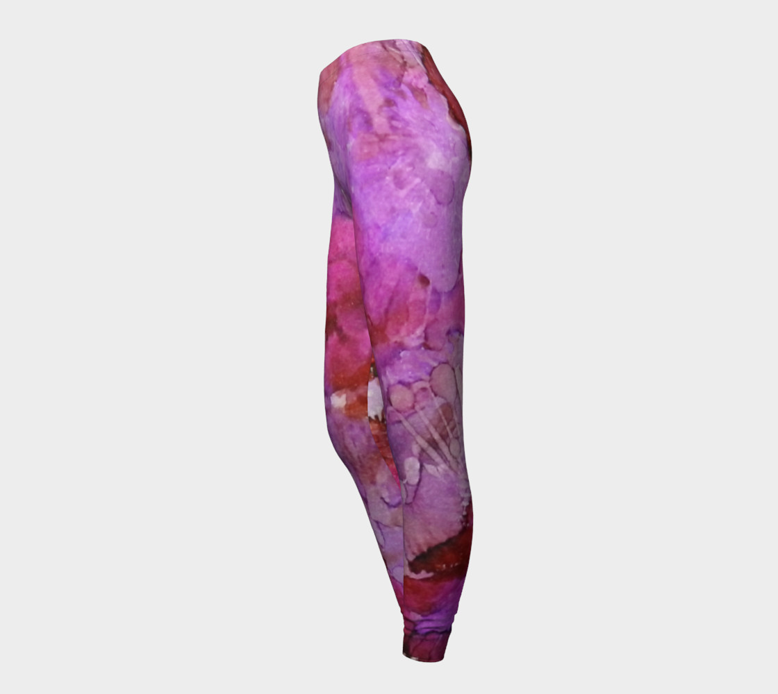 Blossoms Ink #1 Yoga Leggings preview #3