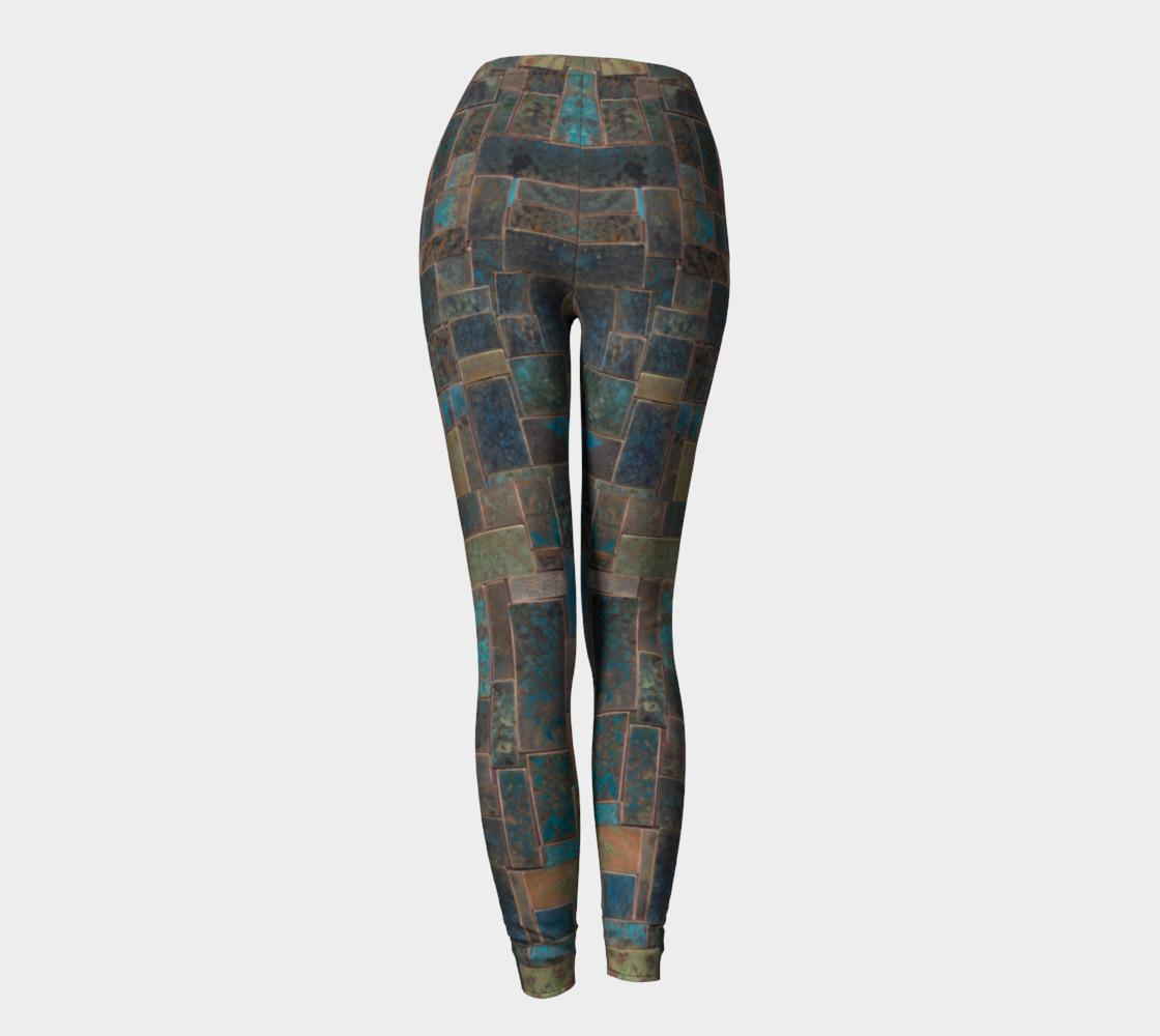 Metal Patinas #1 Yoga Leggings preview #4
