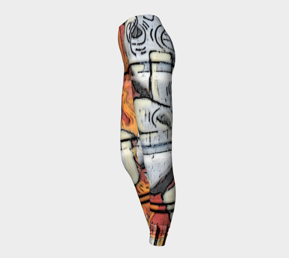 Train Grafitti #2 Leggings preview #3