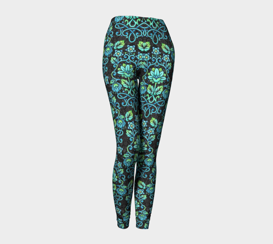 Nouveau Damask Ankle Leggings preview #1