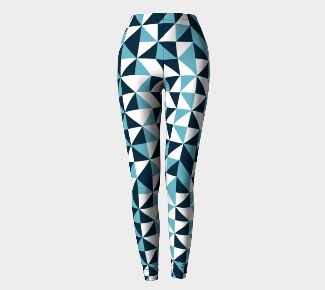 Blue Triangles Leggings preview #2