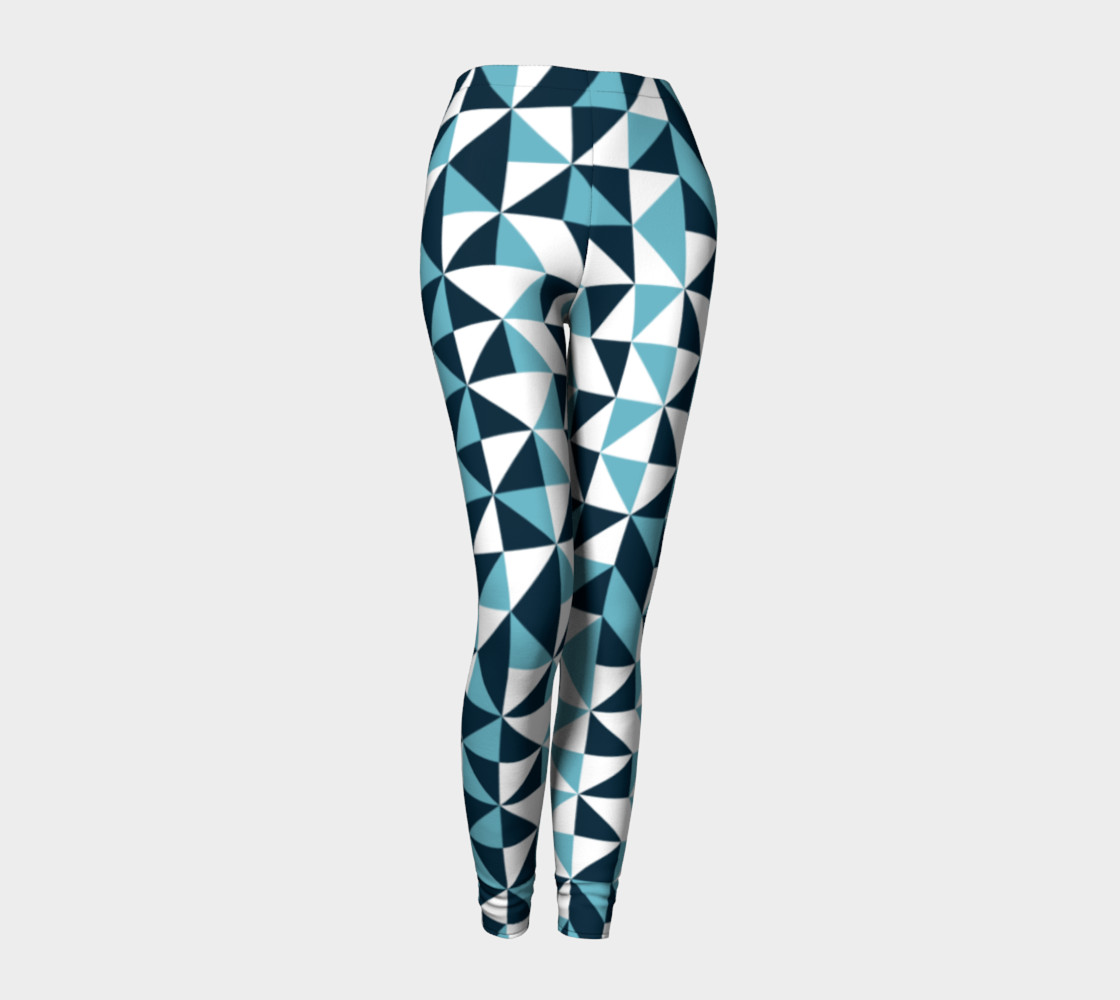 Blue Triangles Leggings preview #1