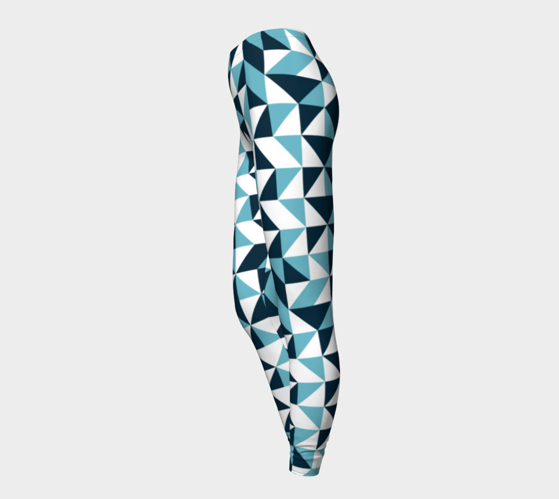 Blue Triangles Leggings preview #3