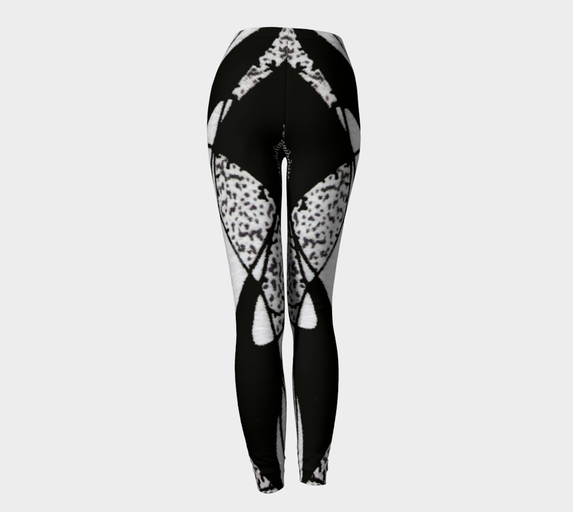 Aperçu de Leggings-Griffe Noir et blanc-micheline-plante #4