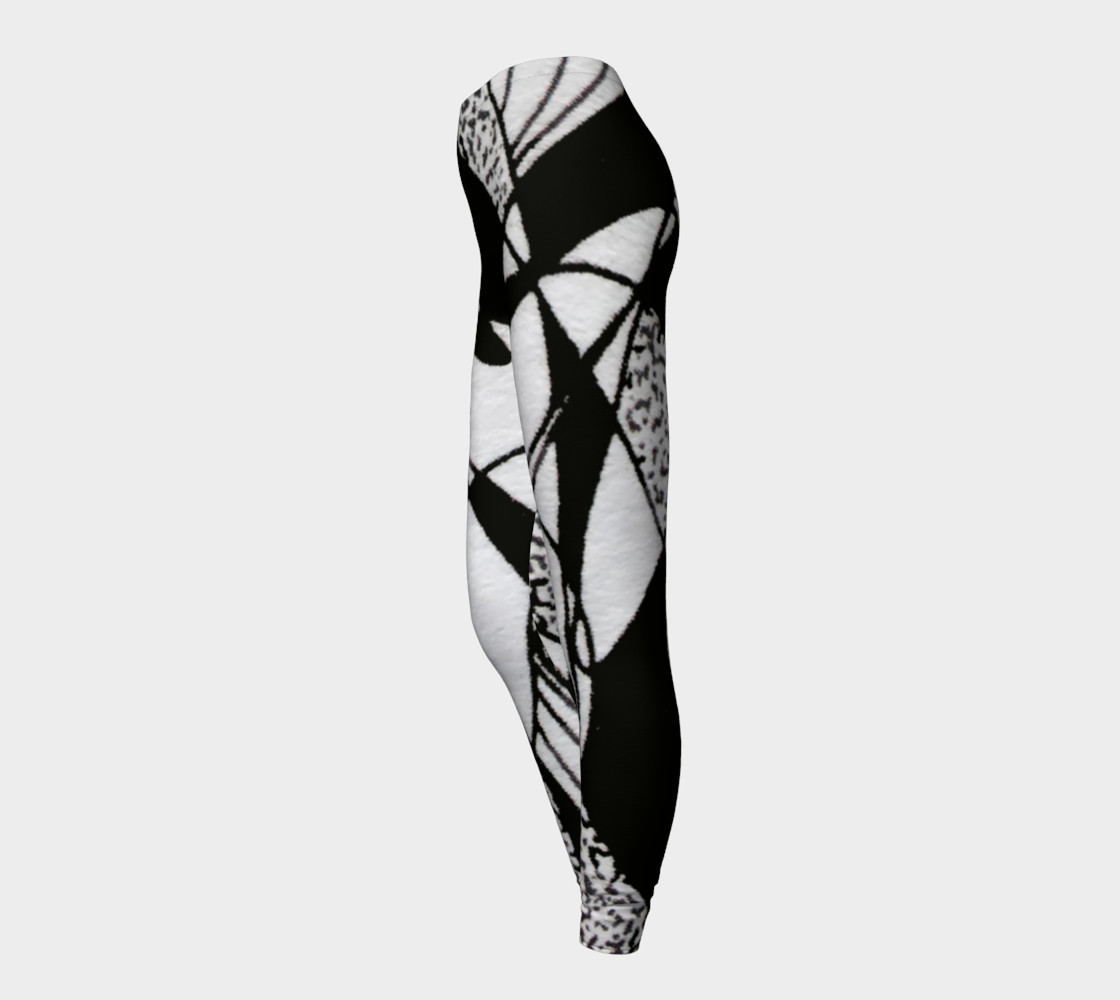 Aperçu de Leggings-Griffe Noir et blanc-micheline-plante #3