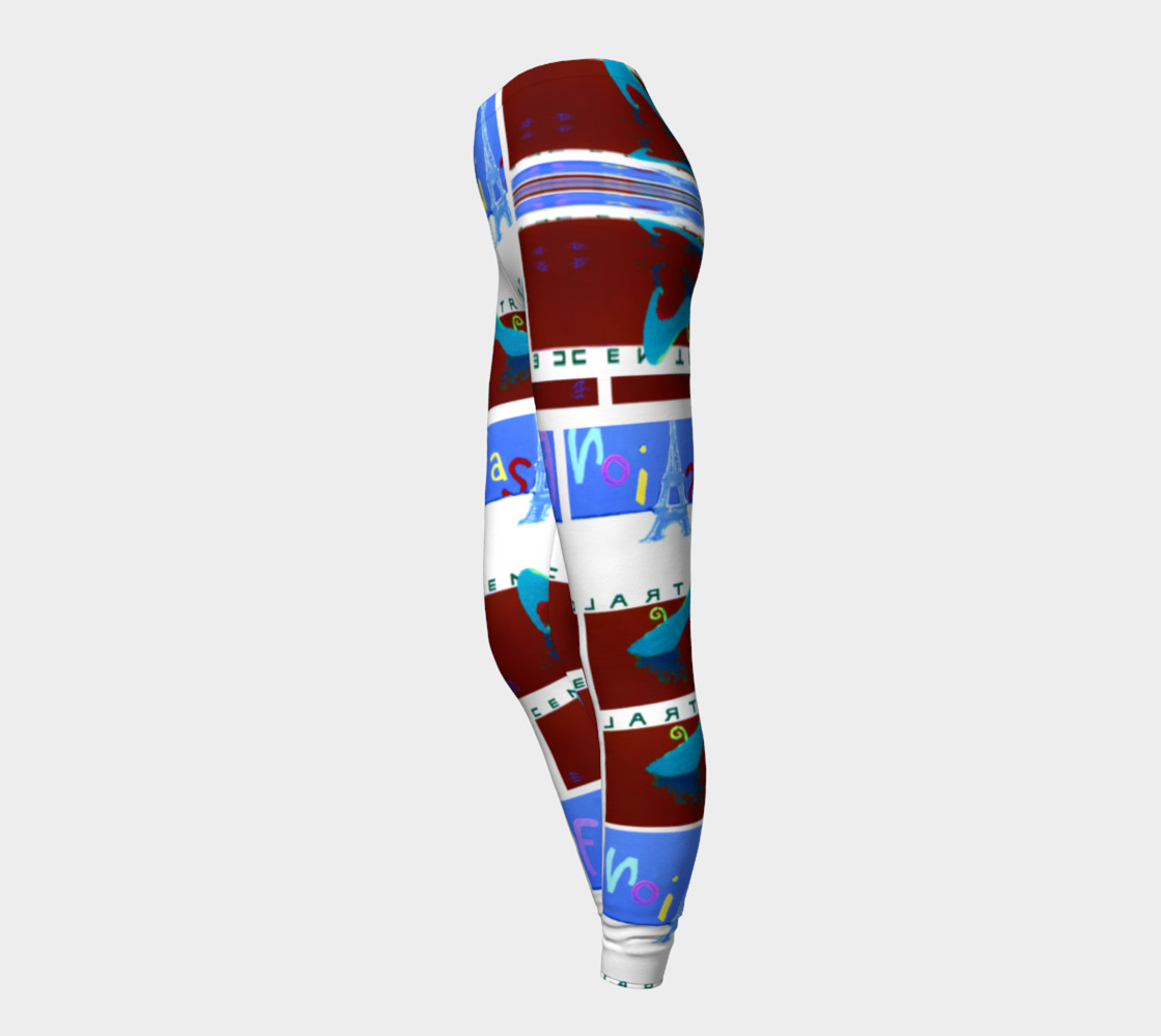 Fashion Art Central / Trim-Look Fashion Leggings preview #3
