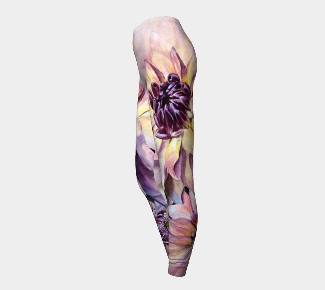 DAHLIAS in WATERCOLOR preview #3