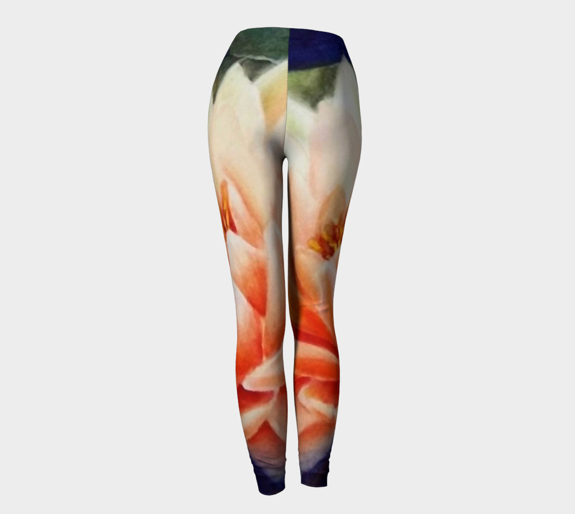 ORANGE LOTUS FLOWER in WATERCOLOR preview #4
