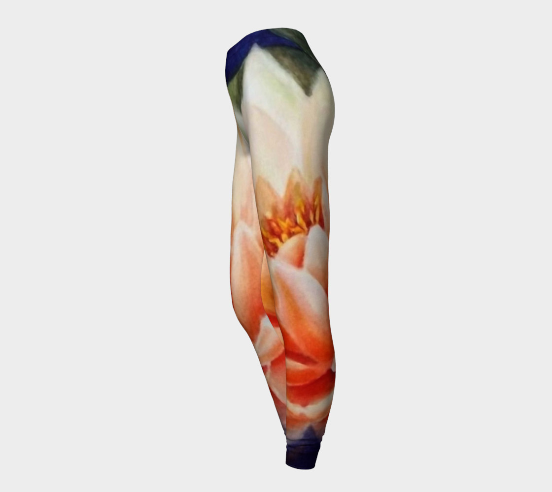 ORANGE LOTUS FLOWER in WATERCOLOR preview #3