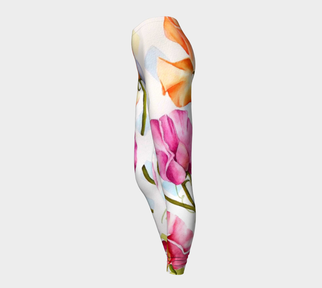 SWEET PEA FLOWERS in WATERCOLOR preview #3