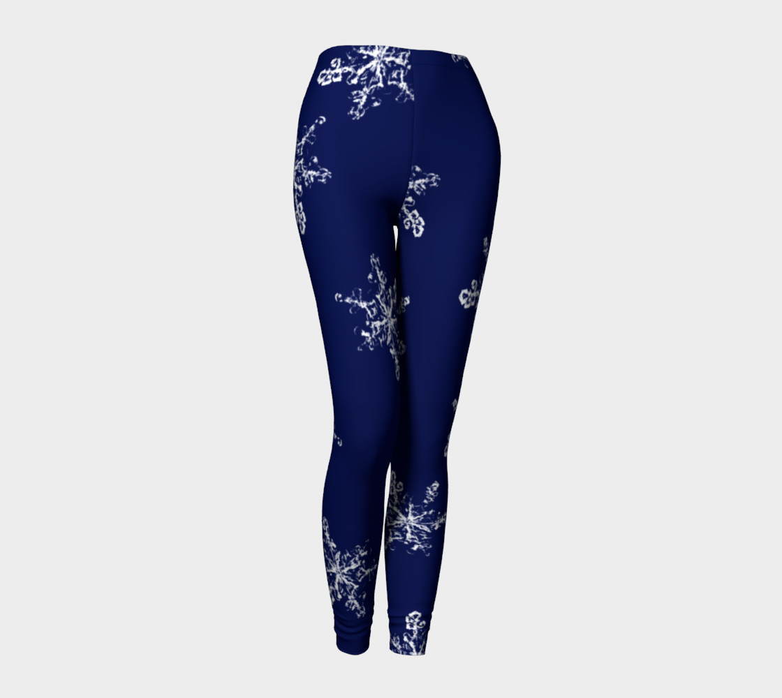 Snowflakes on Navy Background preview #1