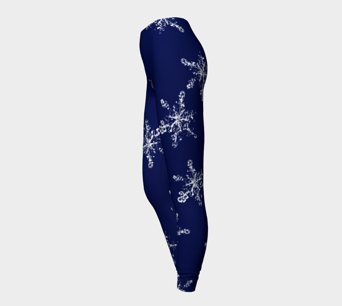 Snowflakes on Navy Background preview #3