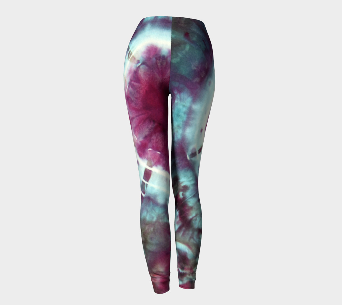 Pink Circles Leggings preview #4