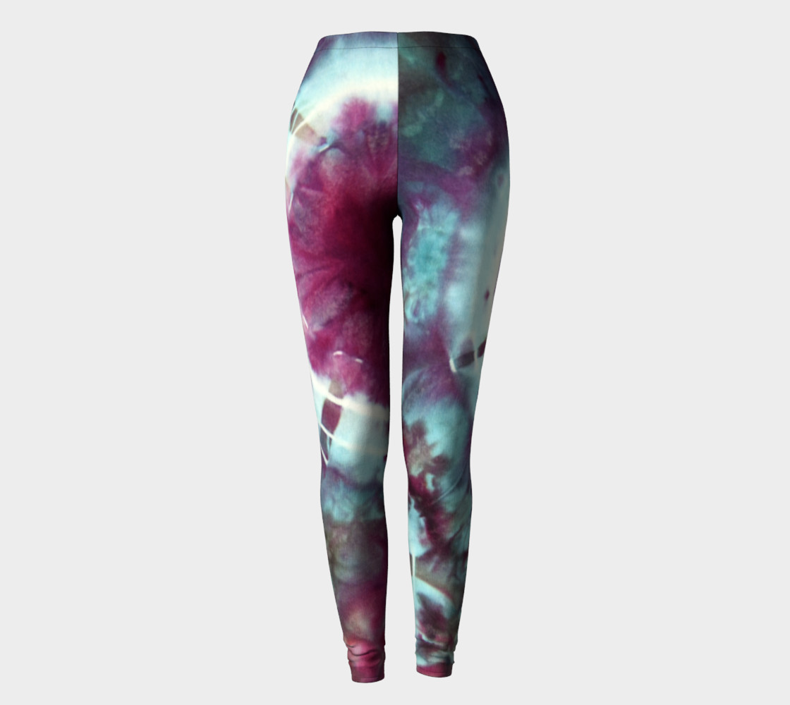 Pink Circles Leggings preview #2