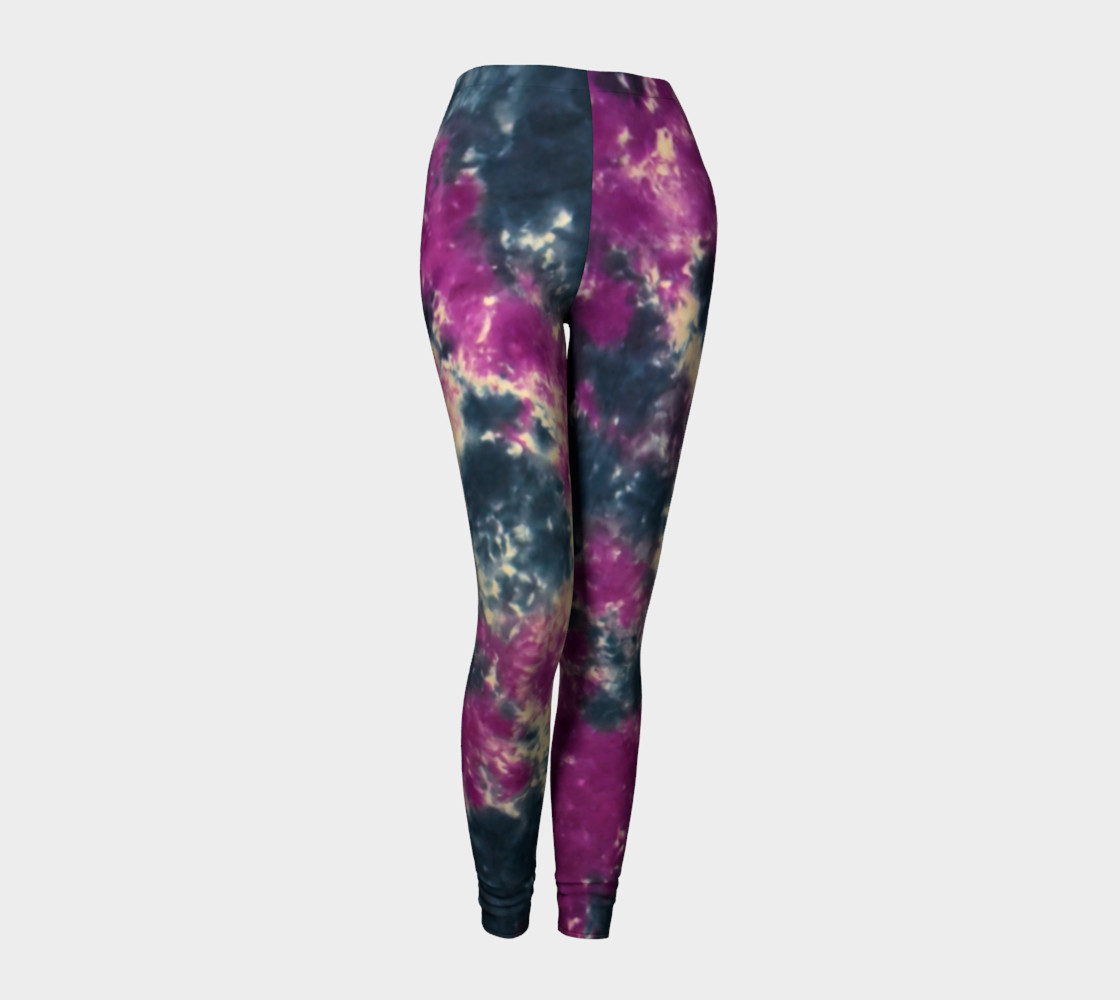 Blue Purple Scrunch Leggings preview #1