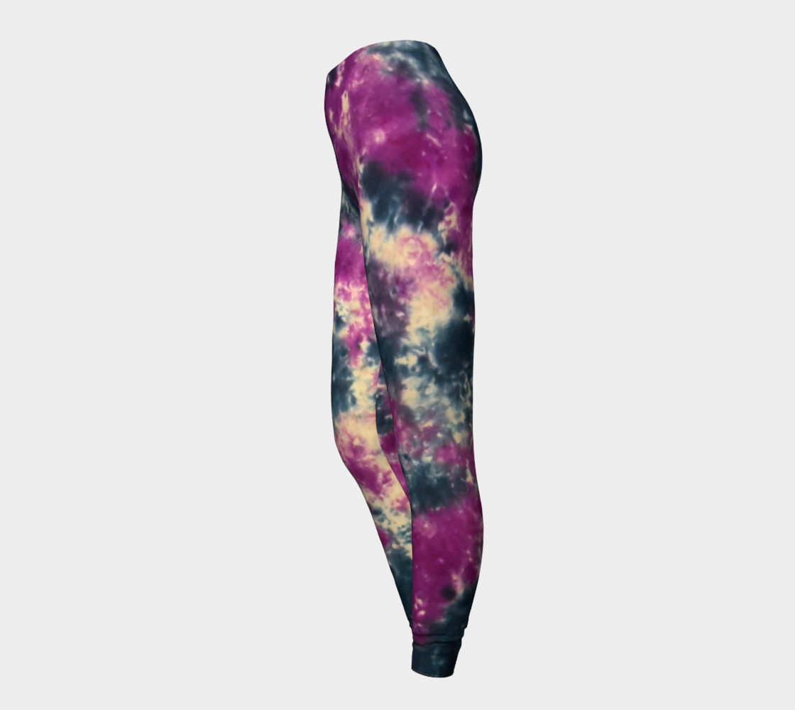 Blue Purple Scrunch Leggings preview #3