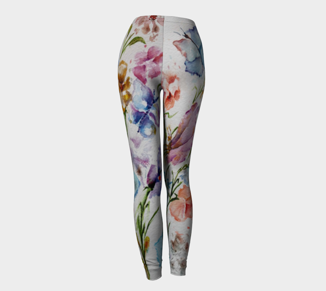 WHIMSICAL FLOWERS LEGGINGS preview #4