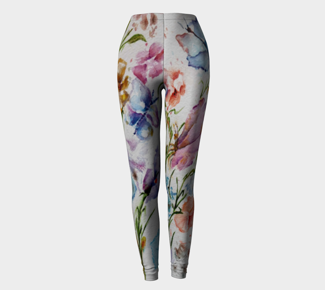WHIMSICAL FLOWERS LEGGINGS preview #2