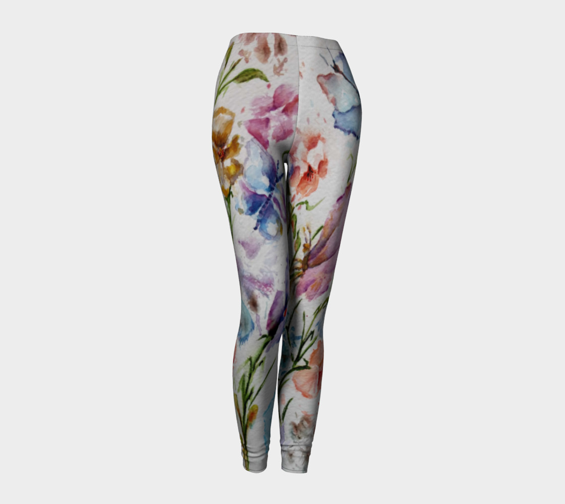 WHIMSICAL FLOWERS LEGGINGS preview #1