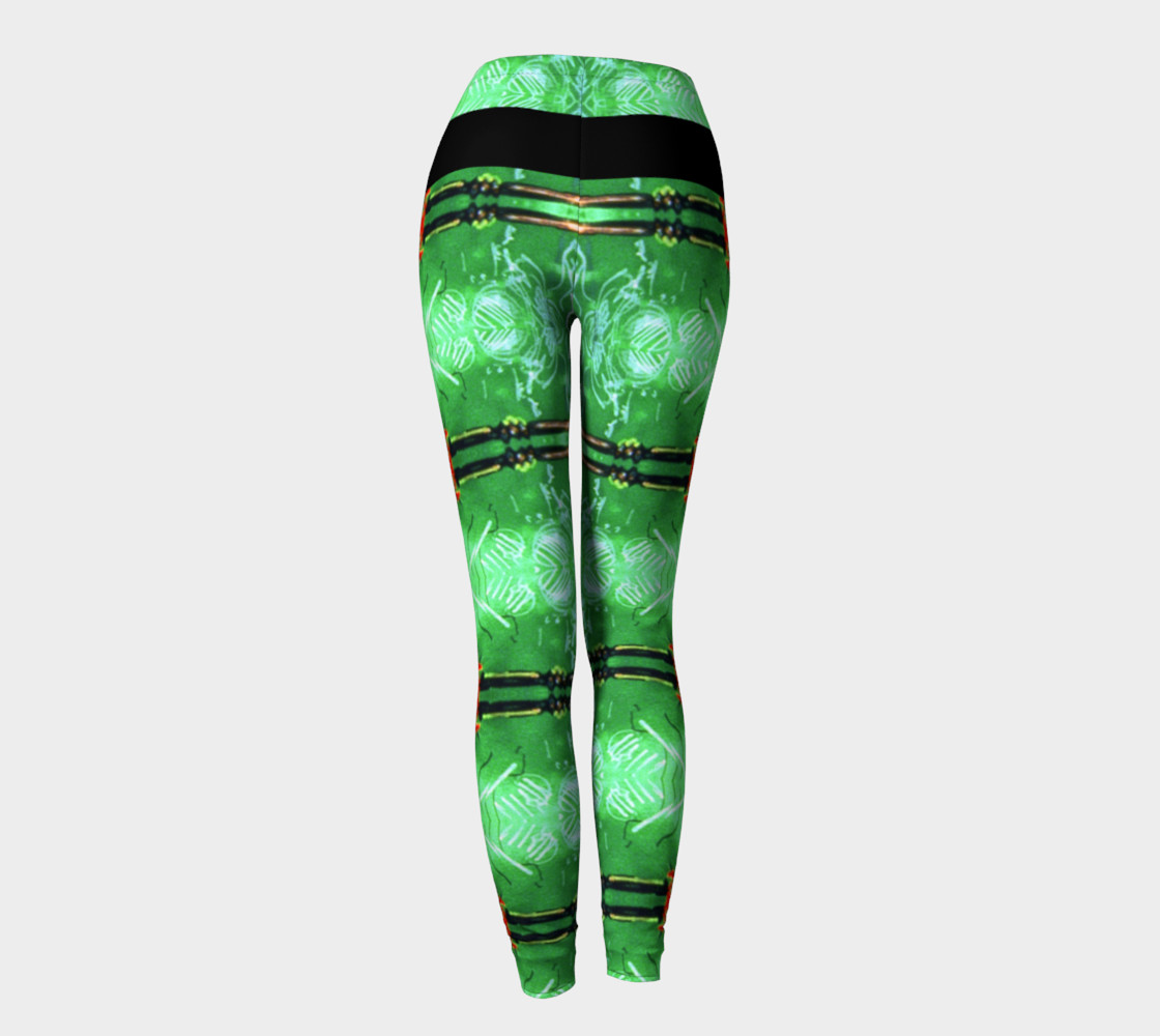Emerald City Girl Red Bow Leggings preview #4