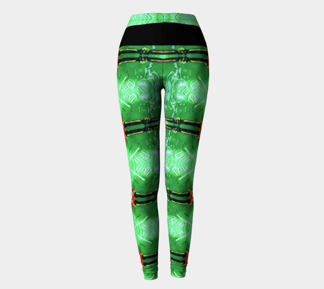 Emerald City Girl Red Bow Leggings preview #2
