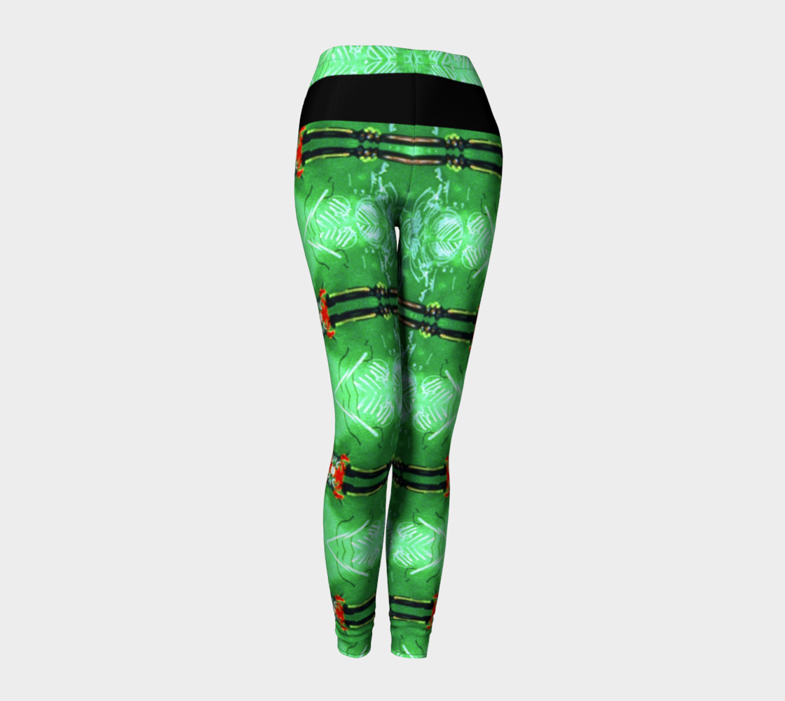 Emerald City Girl Red Bow Leggings preview #1