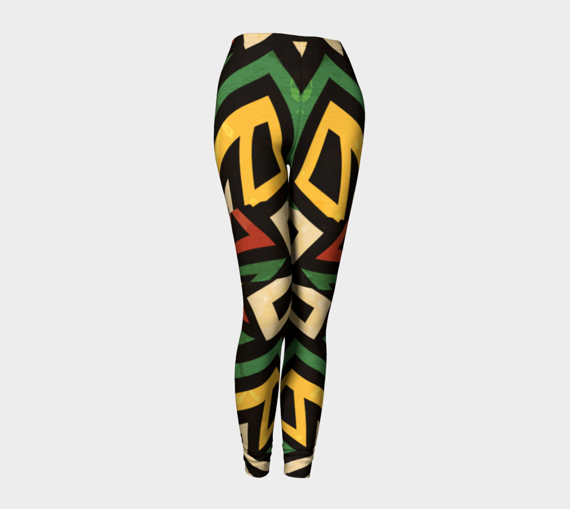 Afrocentric geometric leggins (print by Gudinny) preview #1