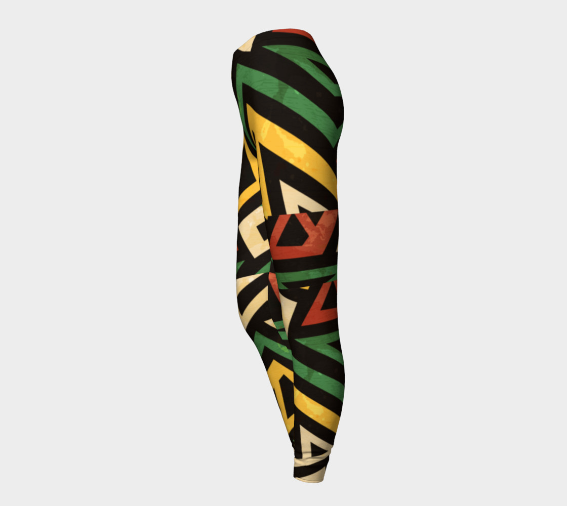Afrocentric geometric leggins (print by Gudinny) preview #3