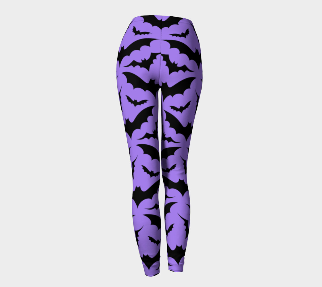 Purple Bats Leggings preview #4