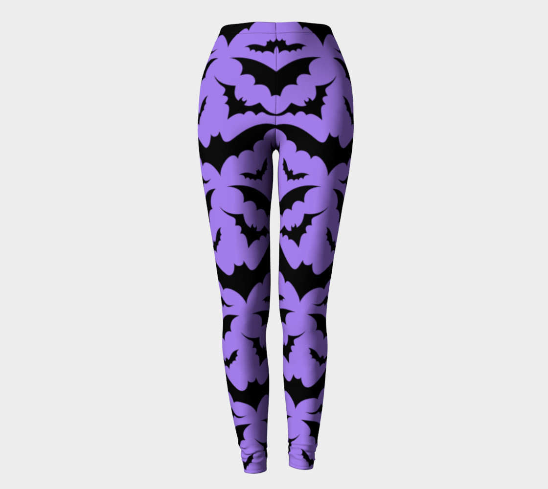 Purple Bats Leggings preview #2