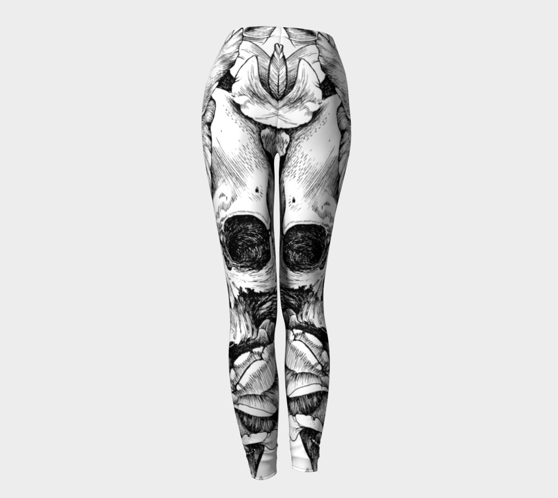 skull + rose + ink preview #4