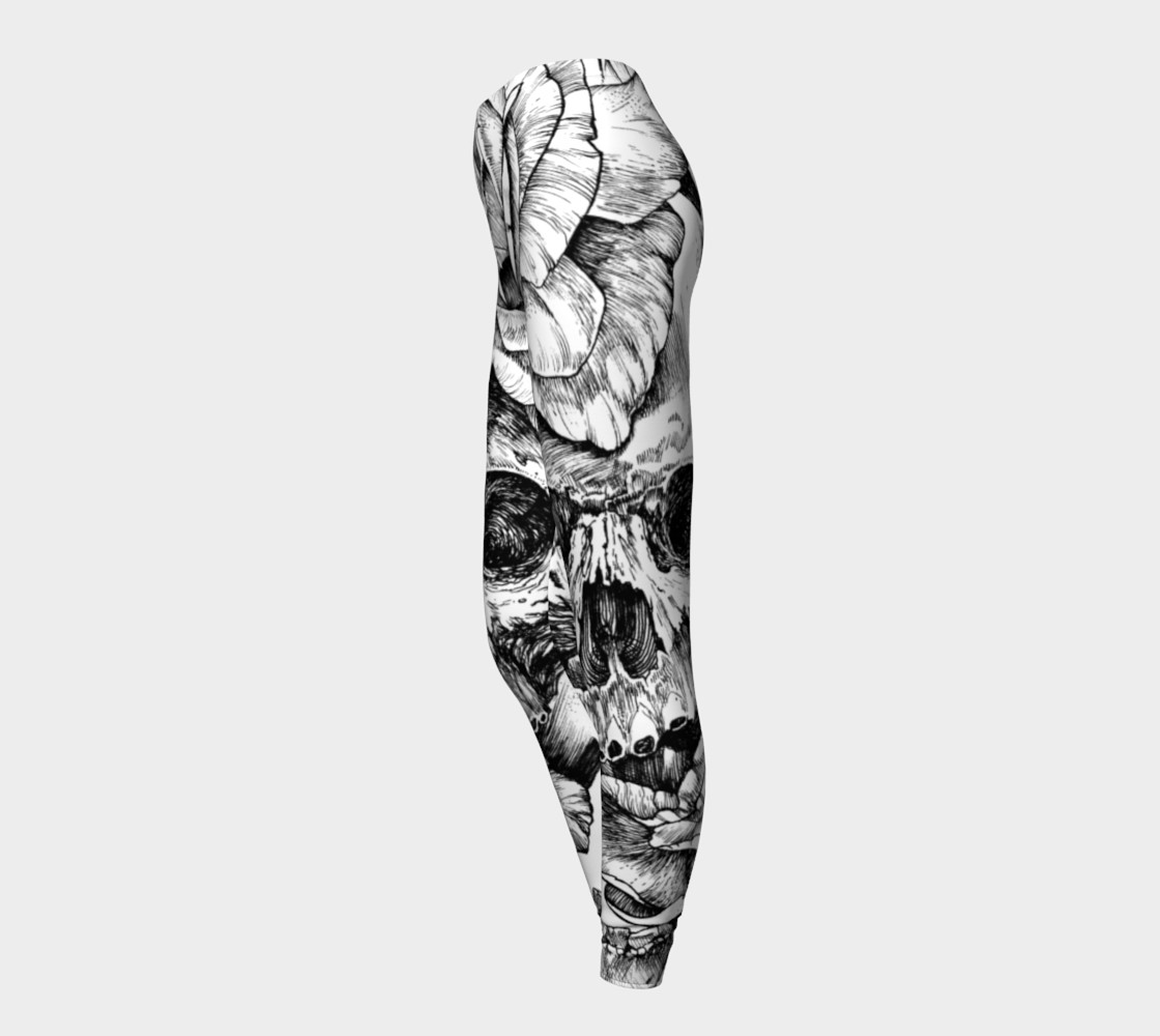skull + rose + ink preview #3