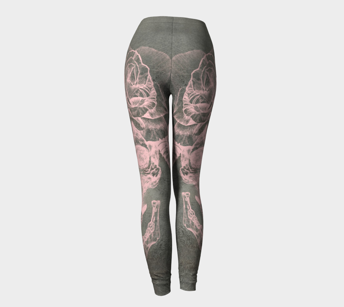 skull + rose+ pink + silver preview #4