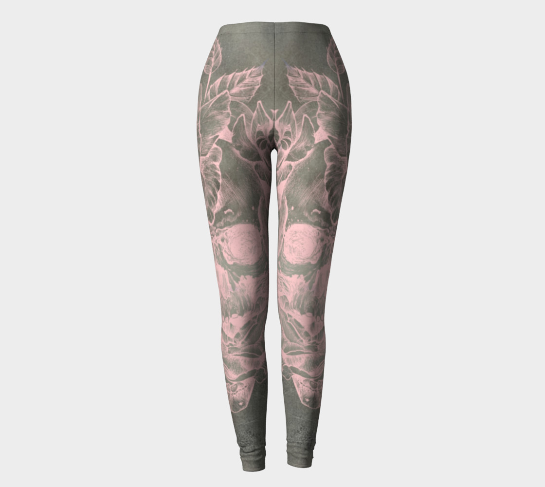 skull + rose+ pink + silver preview #2
