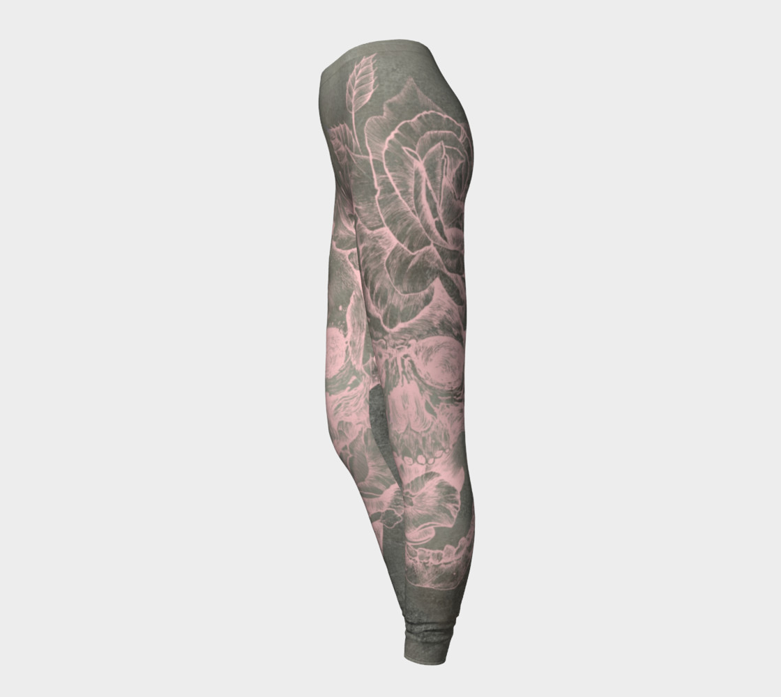skull + rose+ pink + silver preview #3