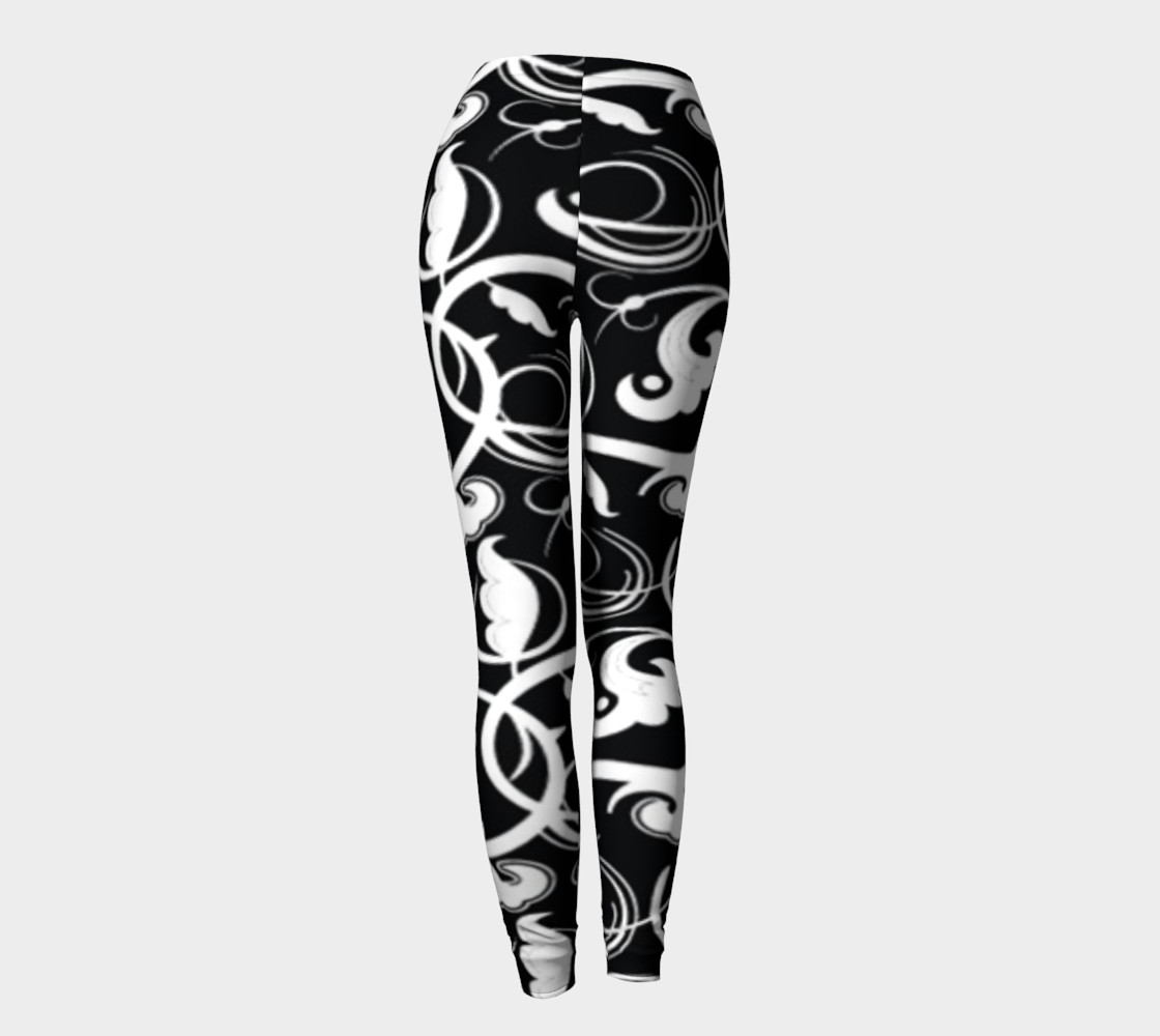 Black and White Leggings preview #4