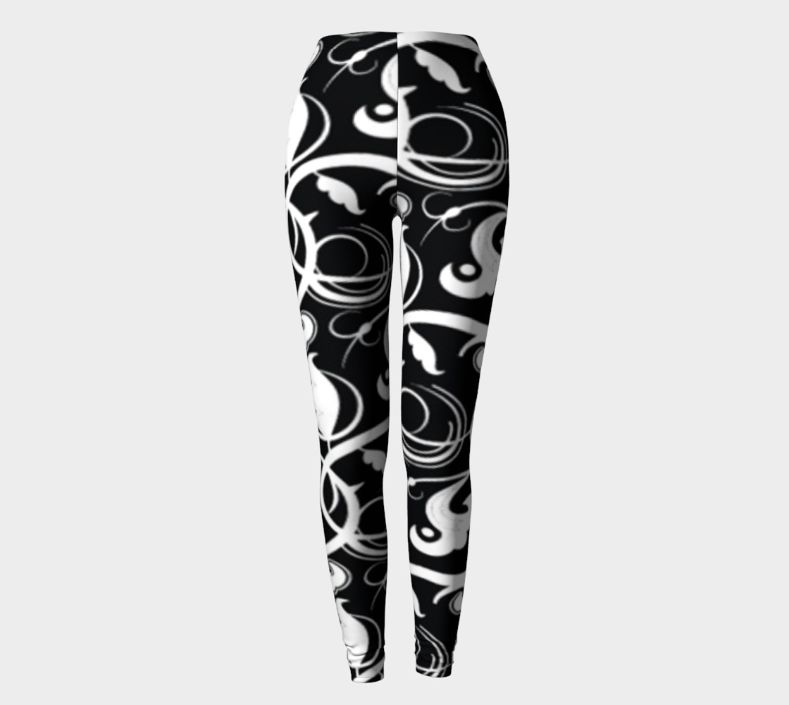 Black and White Leggings preview #2