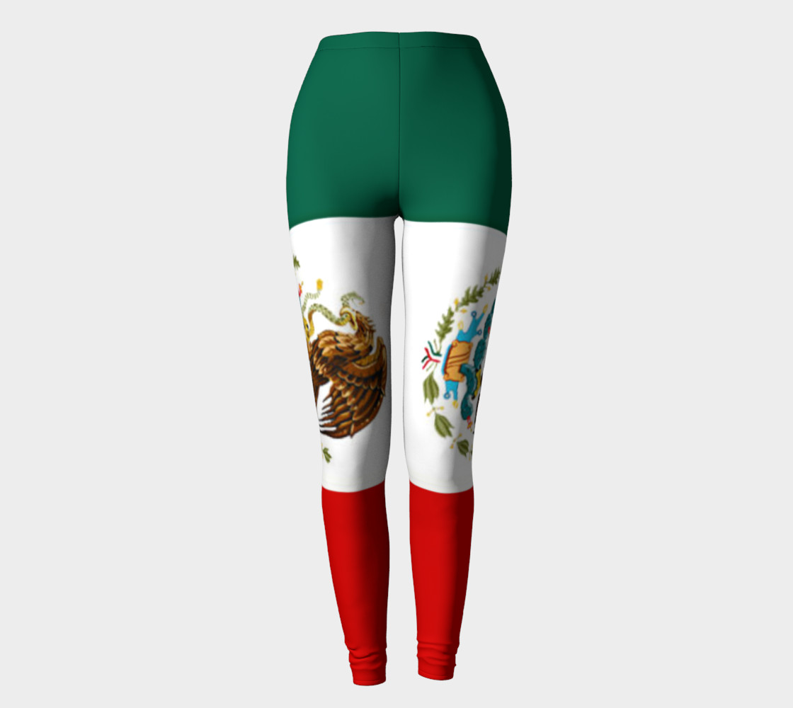 Mexico Flag Leggings preview #2