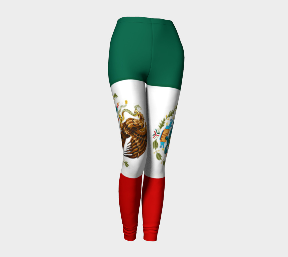 Mexico Flag Leggings preview #1