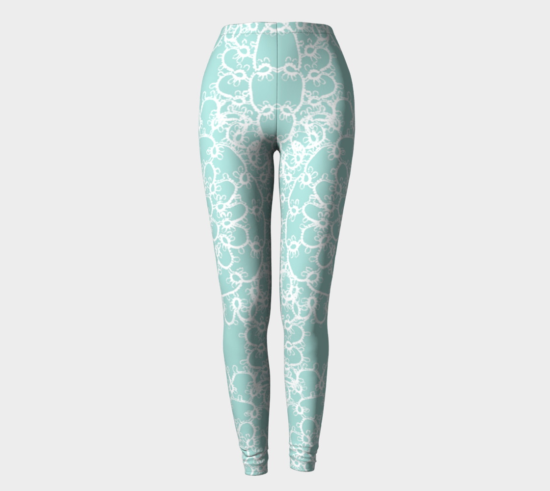 Lace mandala on greyish green preview #2