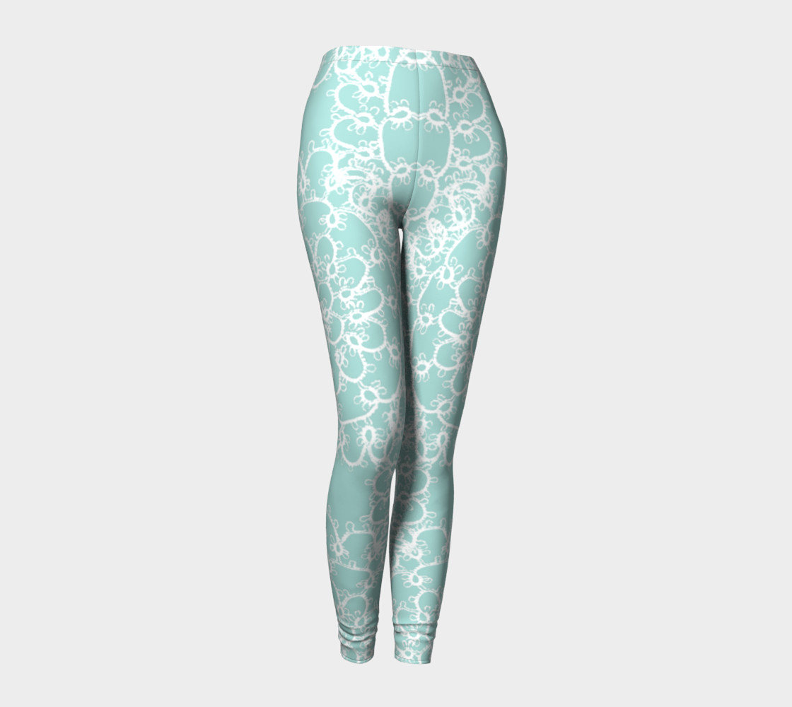 Lace mandala on greyish green preview #1