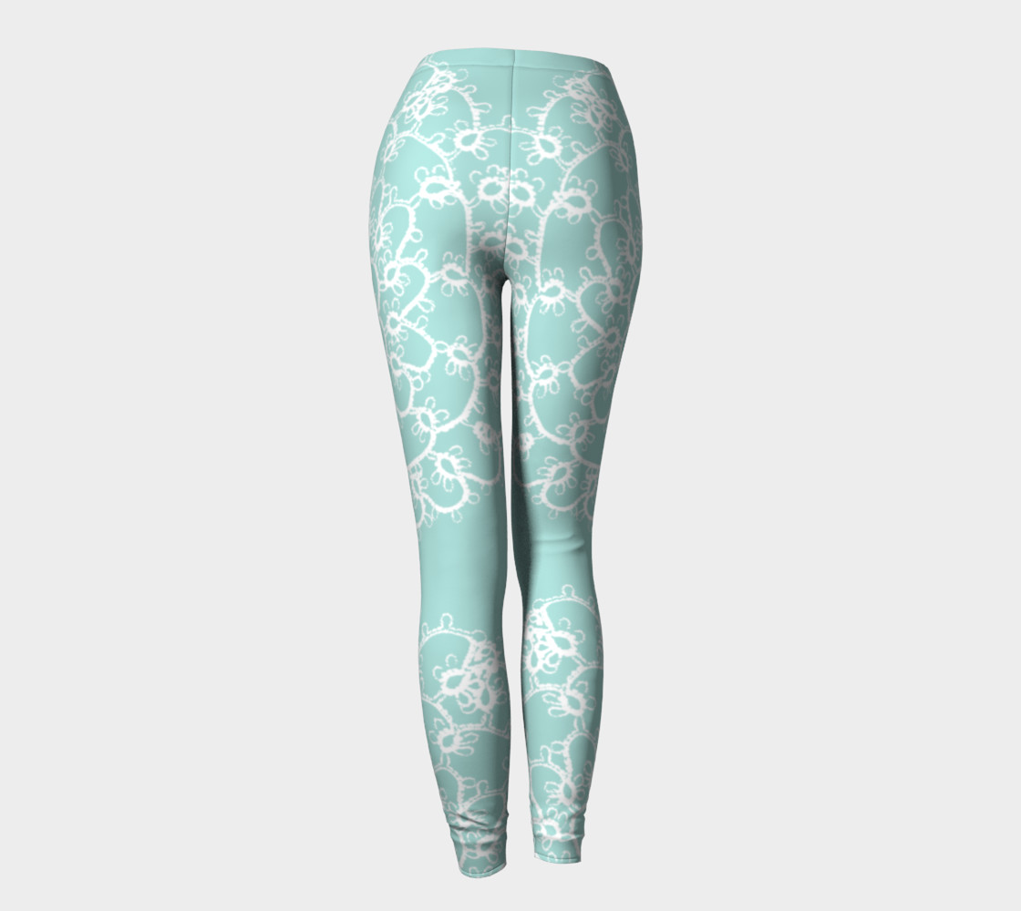 Lace mandala on greyish green preview #4