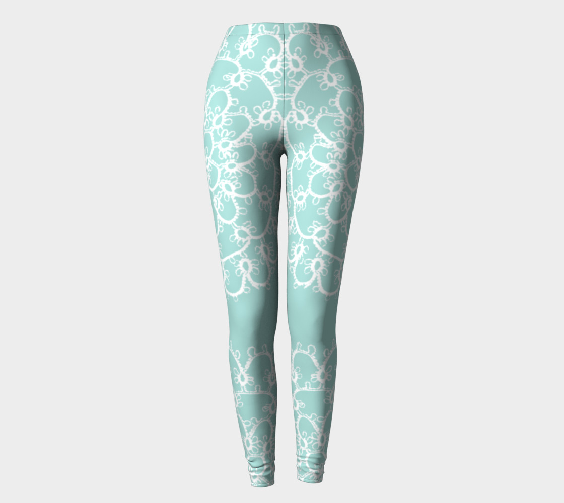 Lace mandala on greyish green preview #2