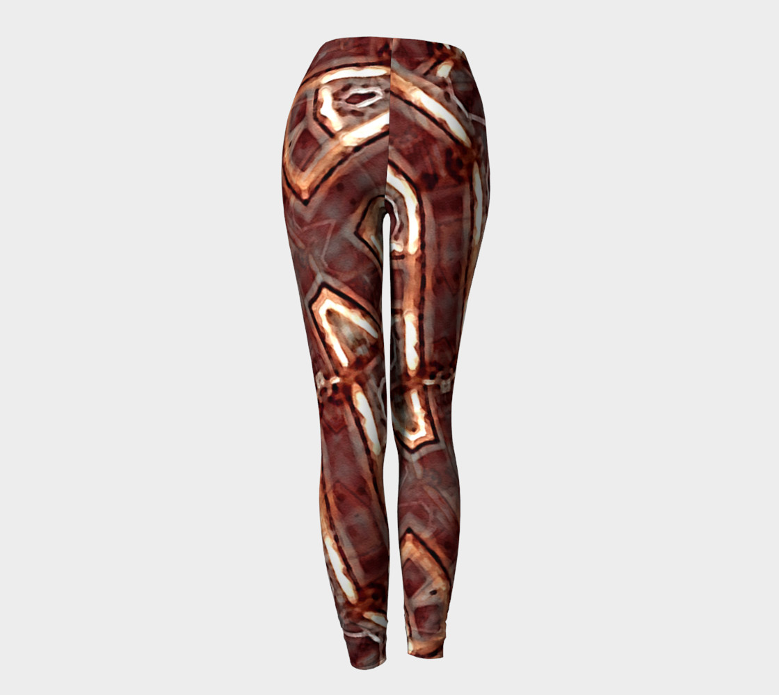 Futuristic Grunge Art Print Leggigns preview #4