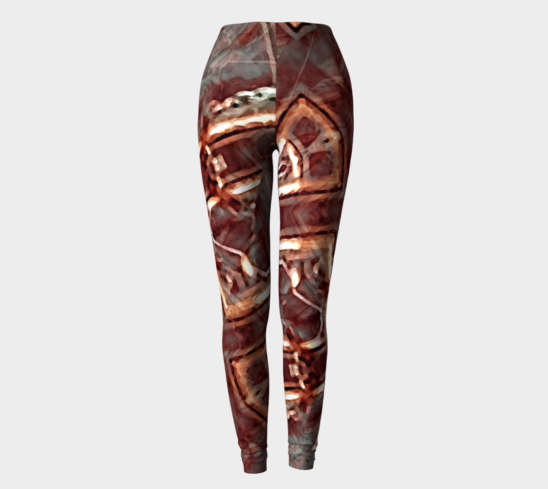 Futuristic Grunge Art Print Leggigns preview #2