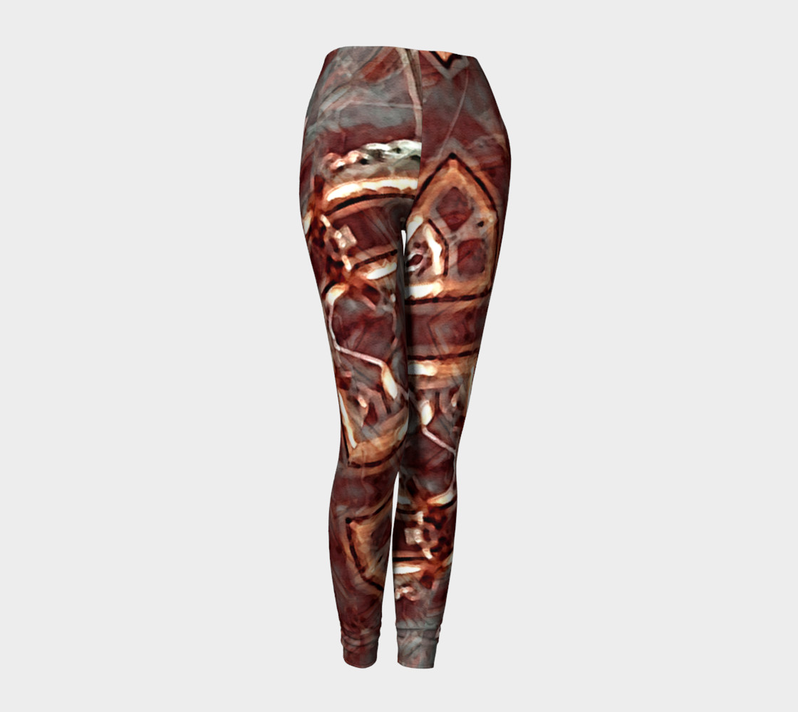 Futuristic Grunge Art Print Leggigns preview #1