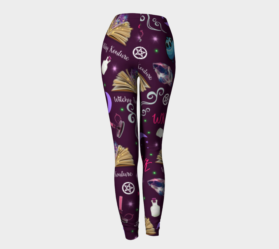 WK #ModernWitchLife Purple Print Leggings preview #4