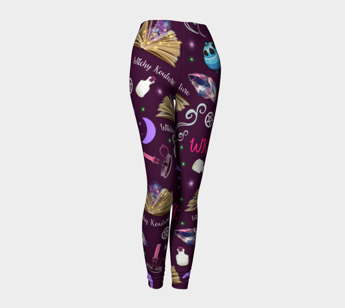WK #ModernWitchLife Purple Print Leggings preview #1