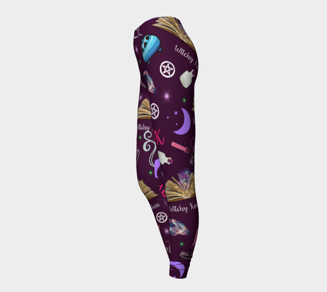 WK #ModernWitchLife Purple Print Leggings preview #3